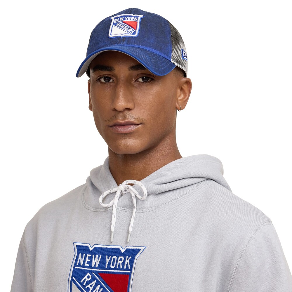 New Era New York Rangers Throwback Gray Hoodie - Size XL